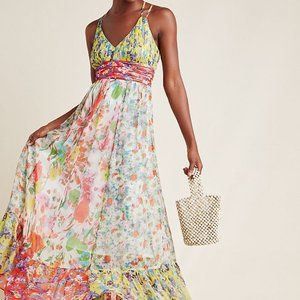 Anthropologie Malibu Floral Maxi - Like new - 2P